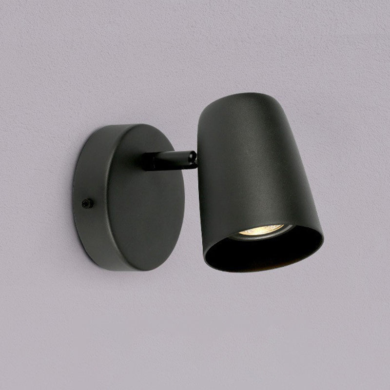 Modern Simple Wall Light Cylinder Shape Rotatable Wall Lamp for Living Room