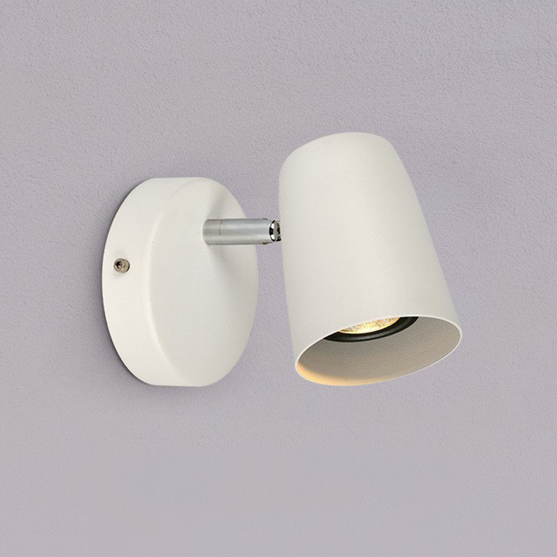 Modern Simple Wall Light Cylinder Shape Rotatable Wall Lamp for Living Room
