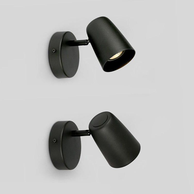 Modern Simple Wall Light Cylinder Shape Rotatable Wall Lamp for Living Room