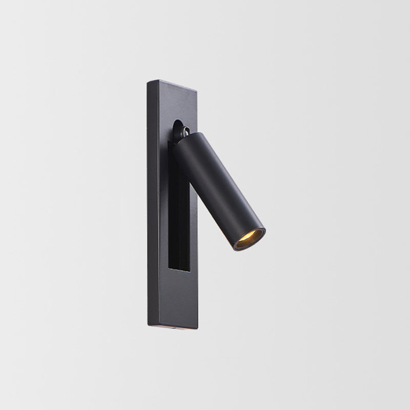 Modern Style Cylinder Shade Wall Lamp Metal 1 Light Sconce Light for Bedroom