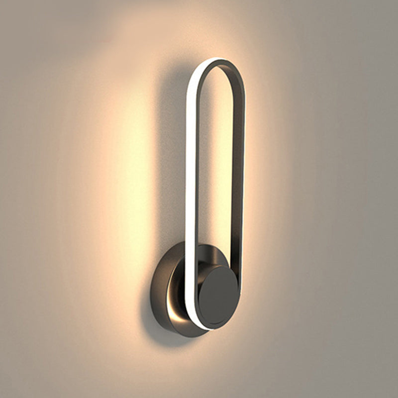 Rotatable Wall Lamp Modern LED Wall Mount Lamp with Plastic Shade for Bedroom