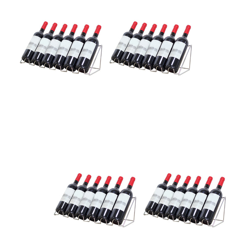 Modern Tabletop Wine Bottle Holder Metal Bottle Wine Rack with Wine Storage