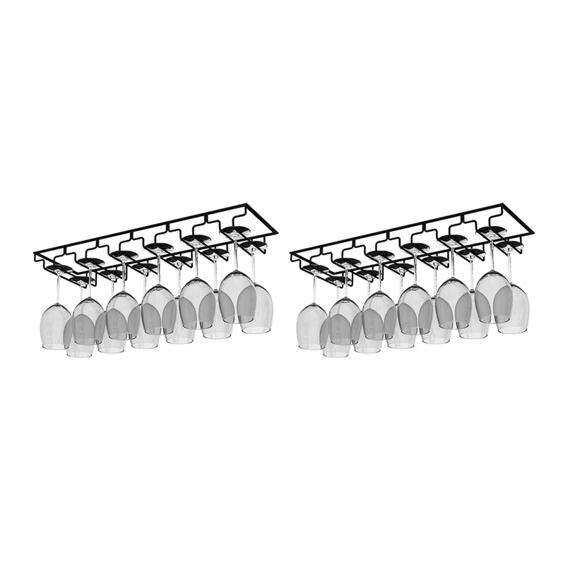 Modern Hanging Wine Glass Rack Metal Glass & Stemware Holder