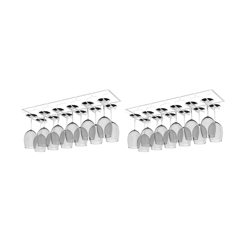 Modern Hanging Wine Glass Rack Metal Glass & Stemware Holder