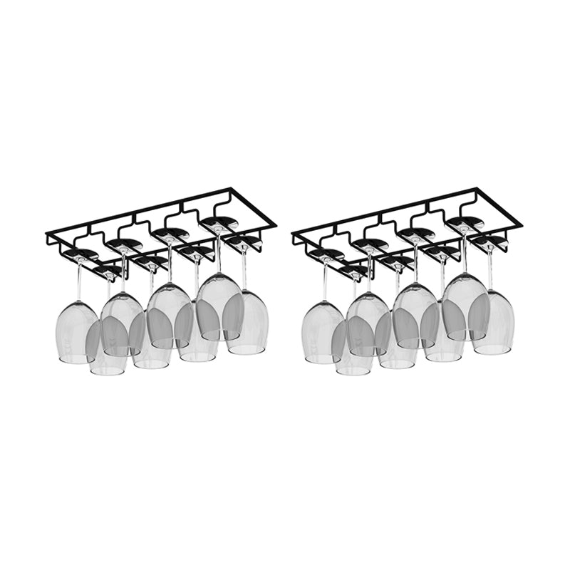 Modern Hanging Wine Glass Rack Metal Glass & Stemware Holder