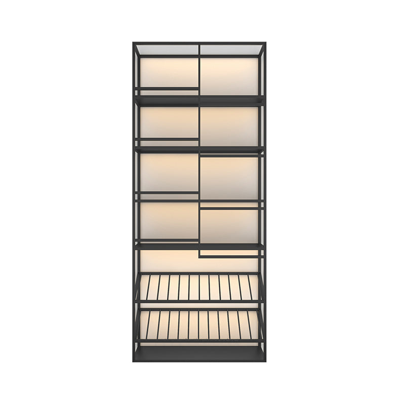 Freestanding Wine Bottle & Glass Rack Contemporary Metal Wine Rack Kit