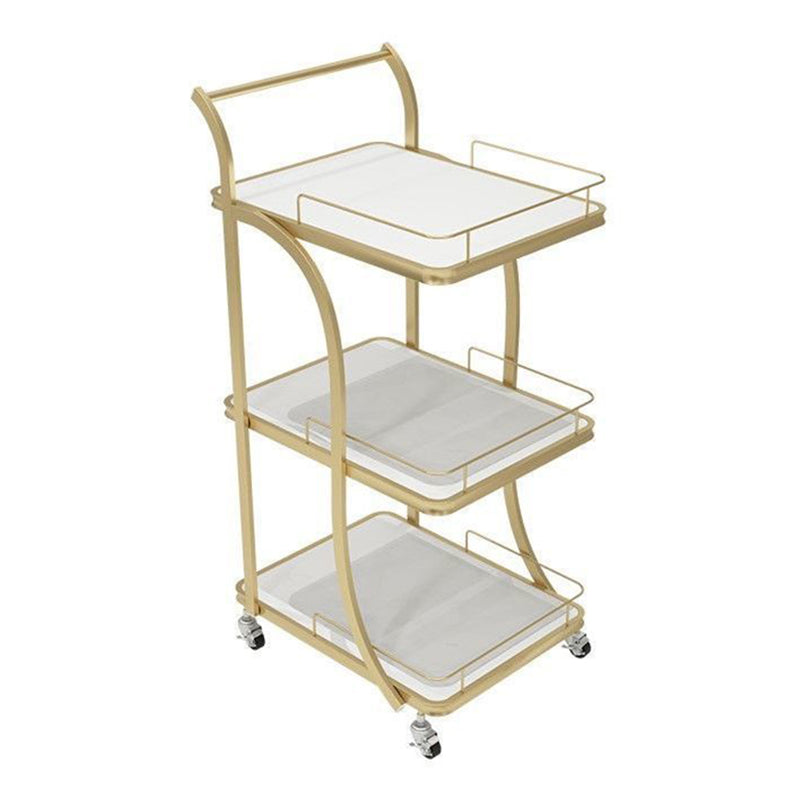 Contemporary Prep Table Rolling Rectangle Metal Prep Table for Kitchen