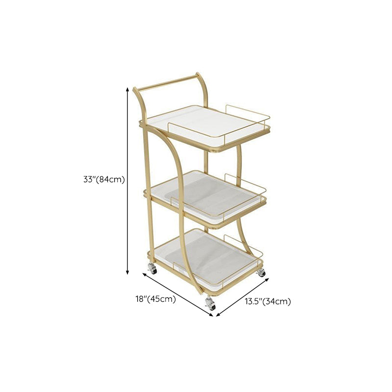 Contemporary Prep Table Rolling Rectangle Metal Prep Table for Kitchen