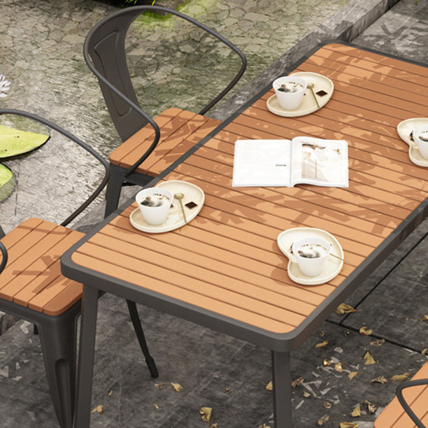 Industrial 1/4/5 Pieces Dining Set Reclaimed Wood Dining Table Set for Outdoor