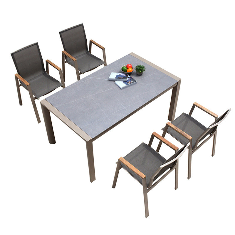 Bohemian Style 1/4/5/7 Pieces Dining Set Stone Dining Table Set