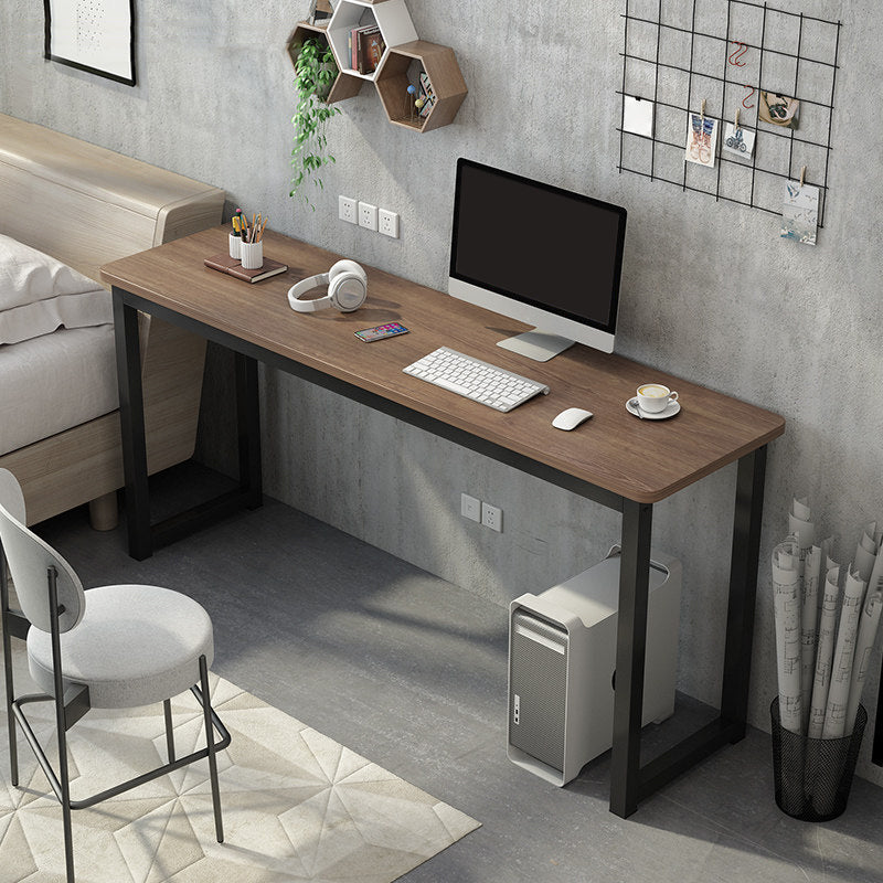 Rectangular Wood Office Desk Bedroom Writing Desk with Metal Legs