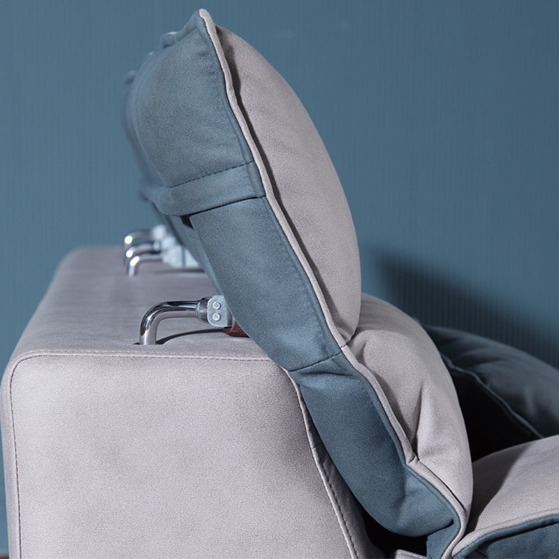 Scandinavian Gray 3/4-seat Sectional Pillow Top Arm Sectional Sofa