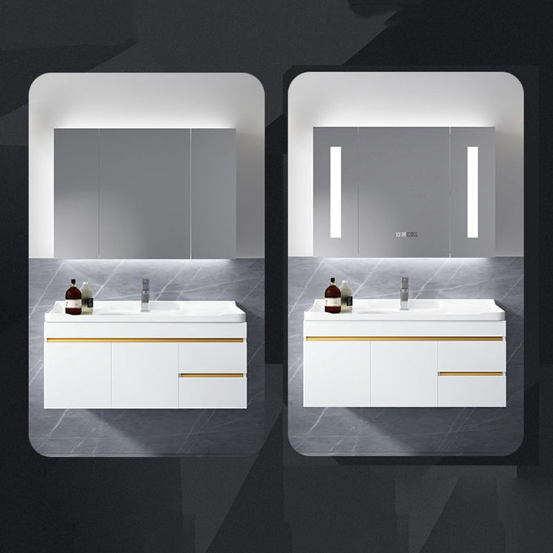 Gorgeous Space Saver Wooden Vanity Bathroom Vanity Cabinet with Mirror Cabinet