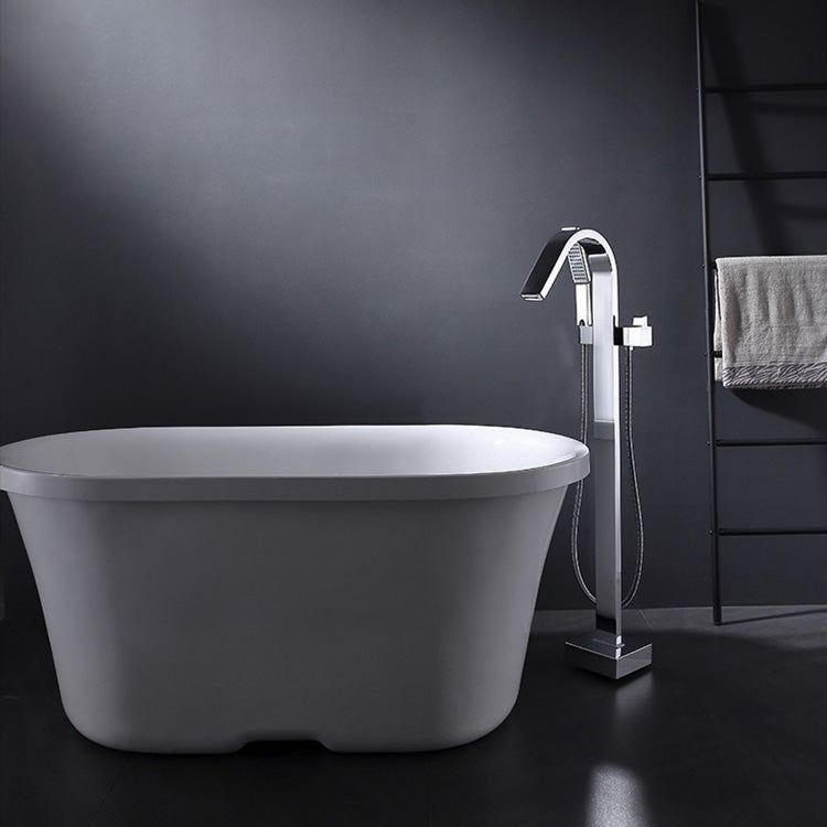 Modern Free Standing Tub Filler Faucet Copper Freestanding Tub Filler Trim