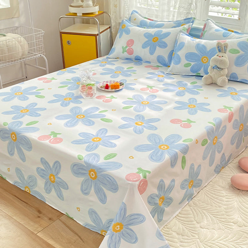 Soft Sheet Set Printed Fade Resistant Breathable Polyester Bed Sheet