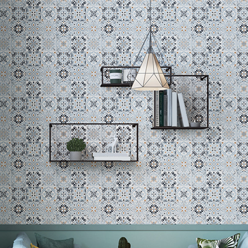 Square Mosaic Tile Plastic Peel and Stick Tile for Kitchen and Bathroom