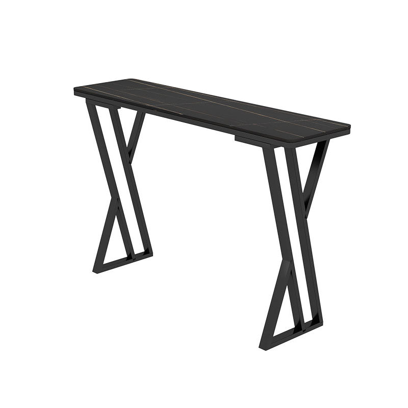 Pub Dining Set 1/5 Pcs Modern Bar Table in Black Base with Upholstered Stools