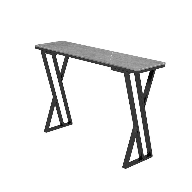 Pub Dining Set 1/5 Pcs Modern Bar Table in Black Base with Upholstered Stools