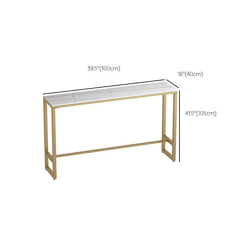 Stone Bar Table Set 1/3 Pcs Modern Metal Frame Bar Table and Stools