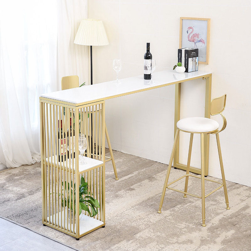 1/2/3 Pieces Bar Stool and Table Set Rectangular Bar Table Set