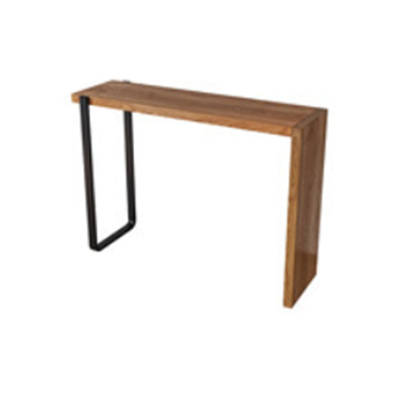 Modern 1/3 Pieces Bar Table Set Rectangle Pine Wood Counter Table for Living Room