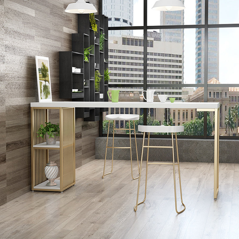 Solid Wood Bar Stool and Table Set 1/2/3 Pieces Rectangular Rectangular