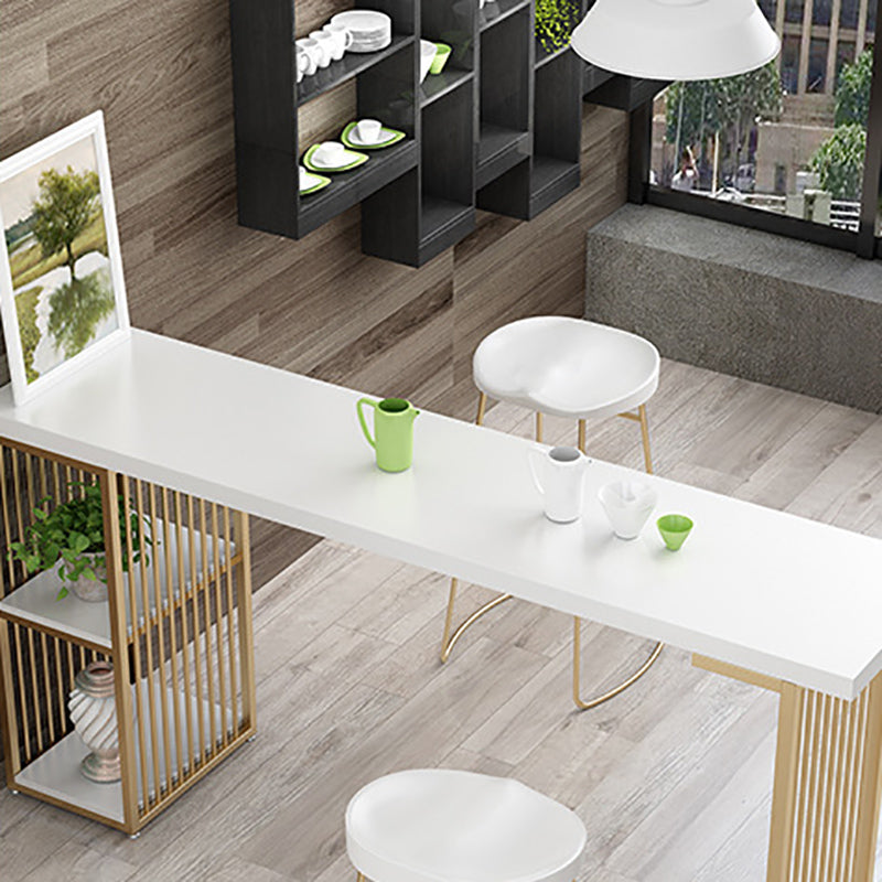 Solid Wood Bar Stool and Table Set 1/2/3 Pieces Rectangular Rectangular