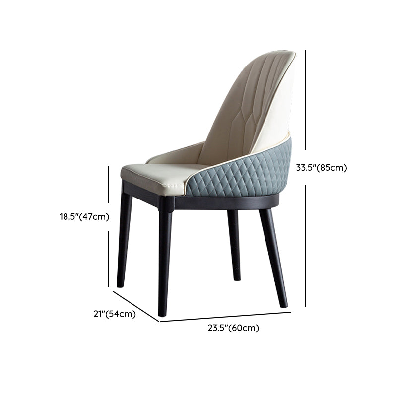 Solid Wood Table Set 1/4/5/7 Pcs Black Pedestal Dining Table with Upholstered Chair