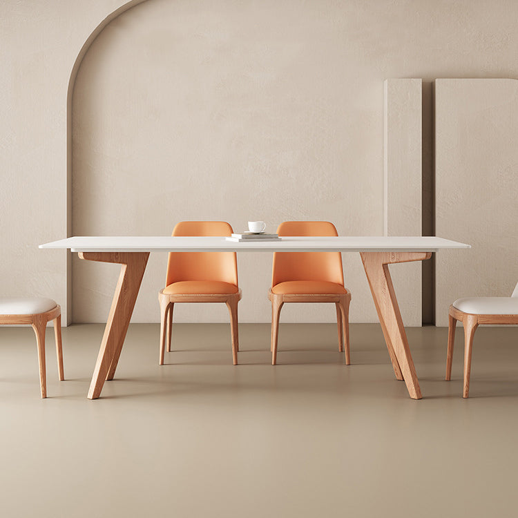 Modern Dining Set with Leather Chairs 1/4/5 Pieces Dinette Set