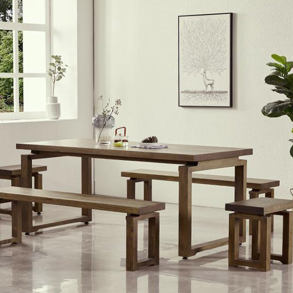 Modern 1/2/3/5/7 Pieces Dining Set Rectangle Wood Dining Table for Dining Room
