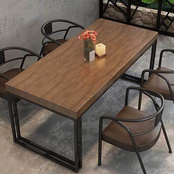 Modern 1/5/7 Pieces Dining Set Rectangle Wood Dining Table for Cafe