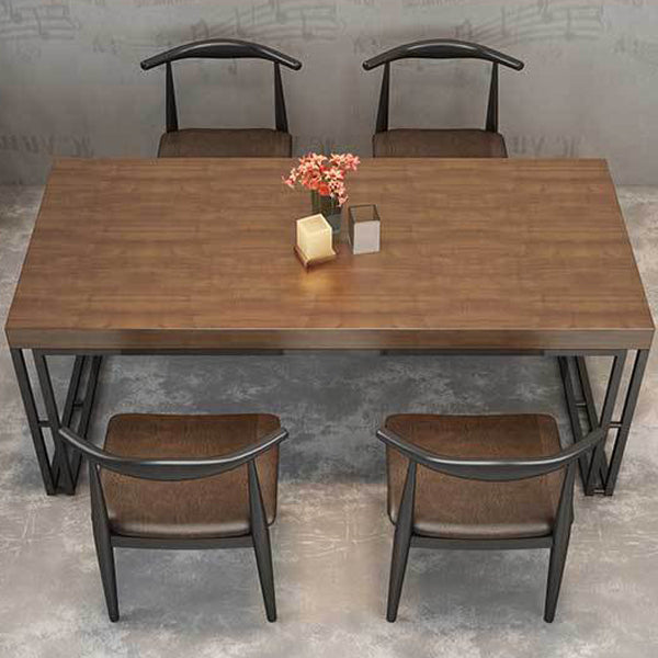 Modern 1/5/7 Pieces Dining Set Rectangle Wood Dining Table for Cafe
