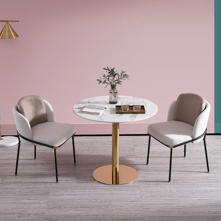 Modern Dining Table with Leather Chairs 1/2/3/5 Pieces Dinette Set