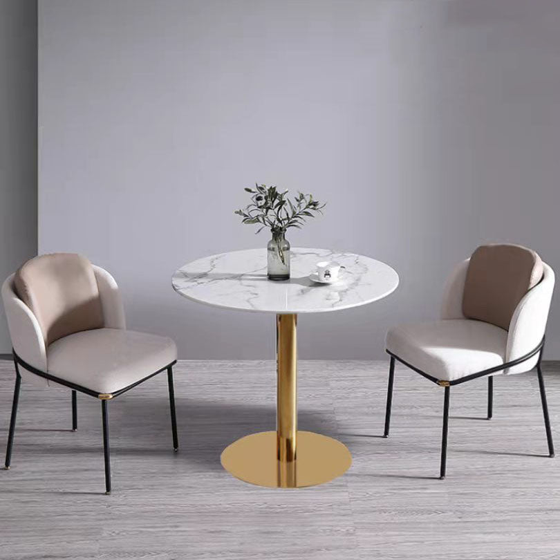 Modern Dining Table with Leather Chairs 1/2/3/5 Pieces Dinette Set