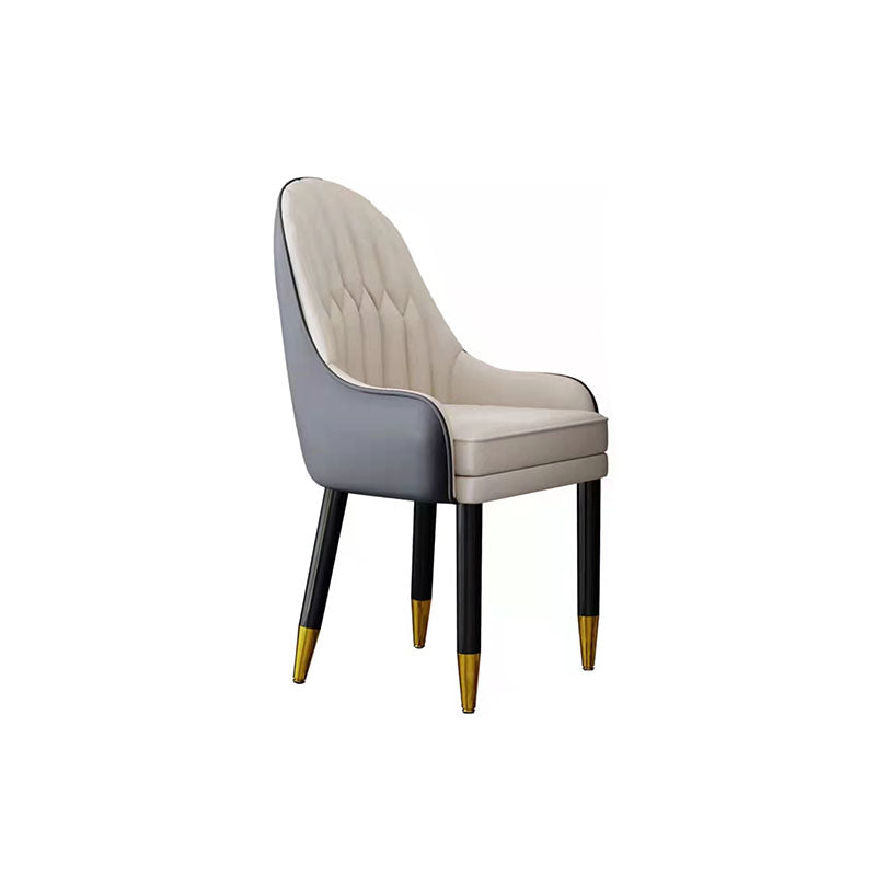 Contemporary Marble Dining Set 1/2/4/5 Pieces Round Dining Table Set with Padded Chairs