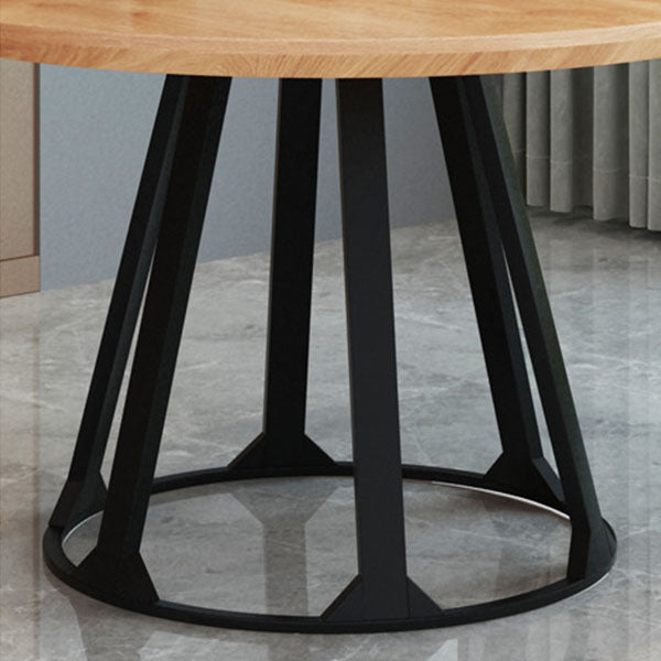 Solid Wood Round Dining Table Set 1/2/3/5 Pieces Contemporary Dining Set