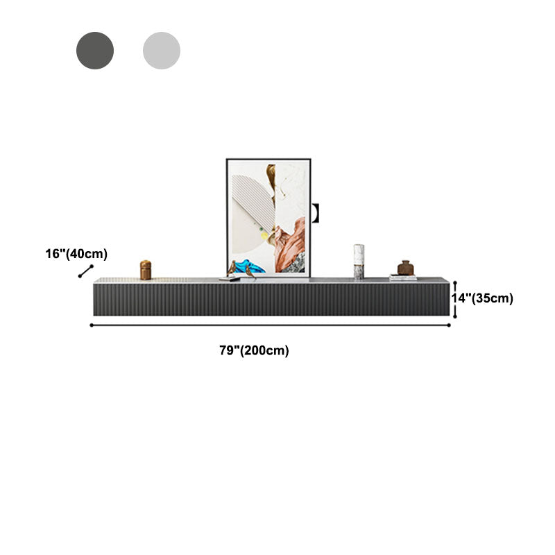 Contemporary TV Stand Console Wood TV Media Stand with Drawers