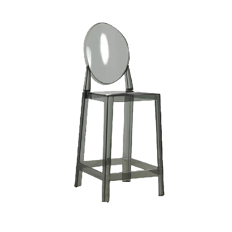 Industrial Acrylic Counter Height Stools 4 Legs Bar Stool for Indoor