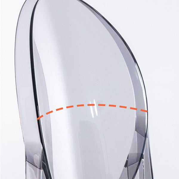 Industrial Acrylic Counter Height Stools 4 Legs Bar Stool for Indoor