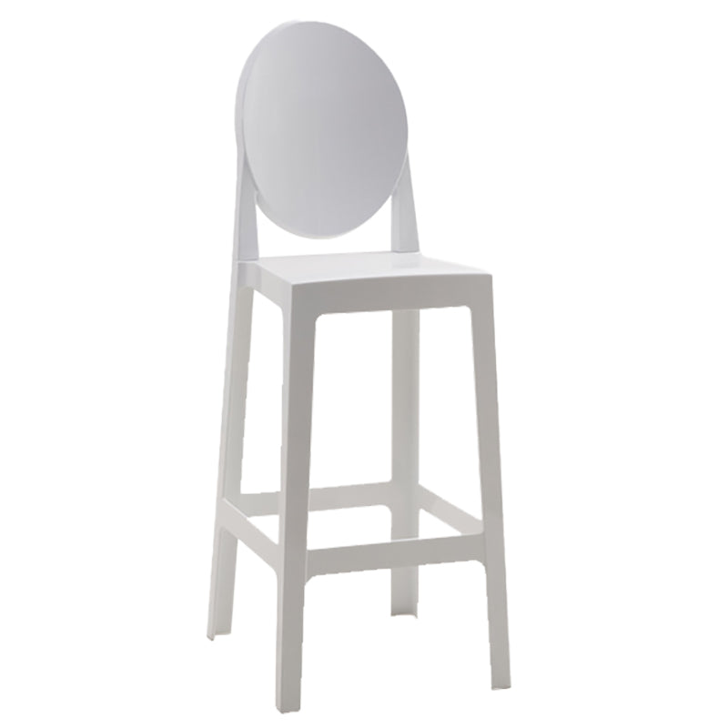 Industrial Acrylic Counter Height Stools 4 Legs Bar Stool for Indoor