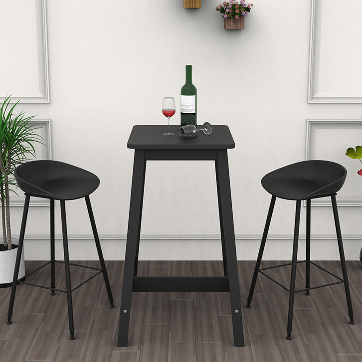 Luxurious Armless Counter High Stool Backrest Metal Bar Stool with Plastic Seat