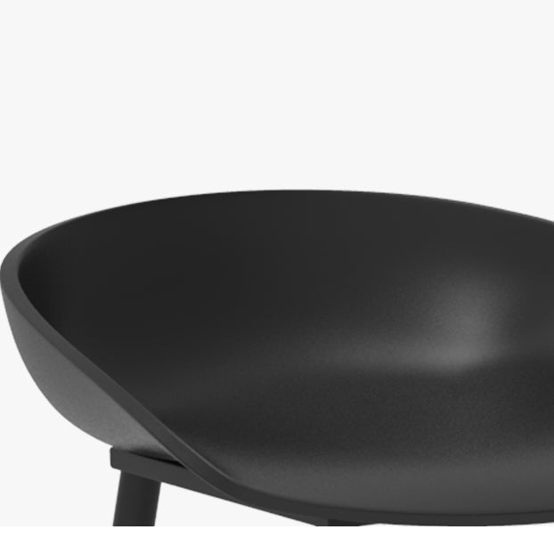 Luxurious Armless Counter High Stool Backrest Metal Bar Stool with Plastic Seat