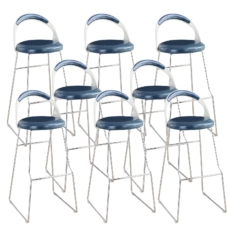 Contemporary Counter Height Stools Blue Bar Stool for Bar Use