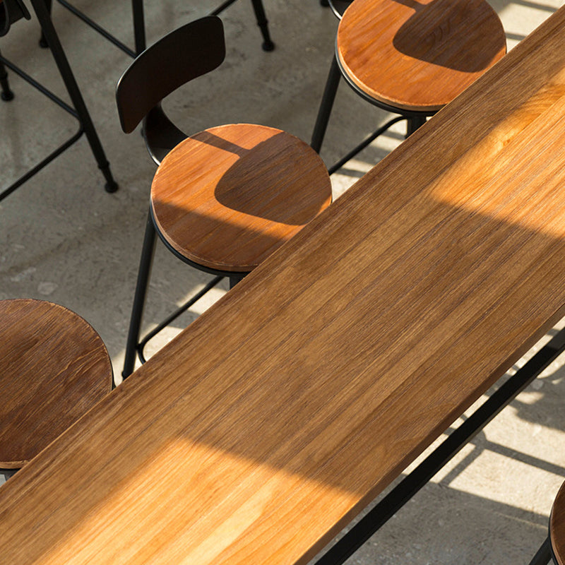 Contemporary Style Counter Stool Living Room Bar Stool with Metal Base