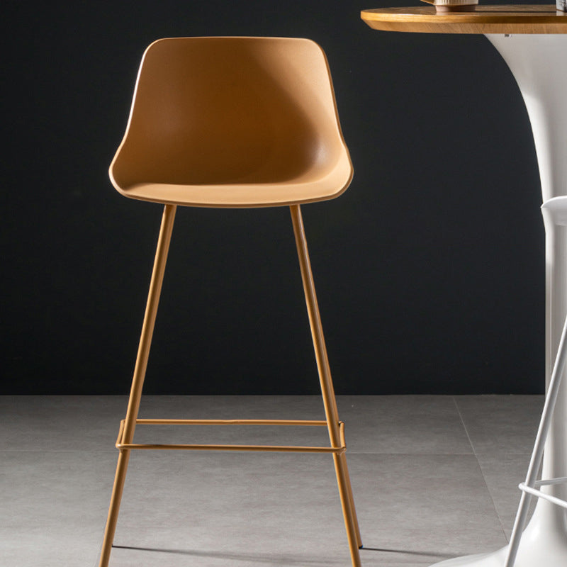 Contemporary Counter Height Stools Plastic Height Bar Stool for Living Room