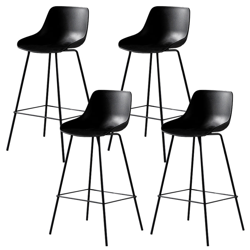 Contemporary Counter Height Stools Plastic Height Bar Stool for Living Room