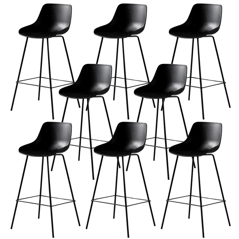 Contemporary Counter Height Stools Plastic Height Bar Stool for Living Room