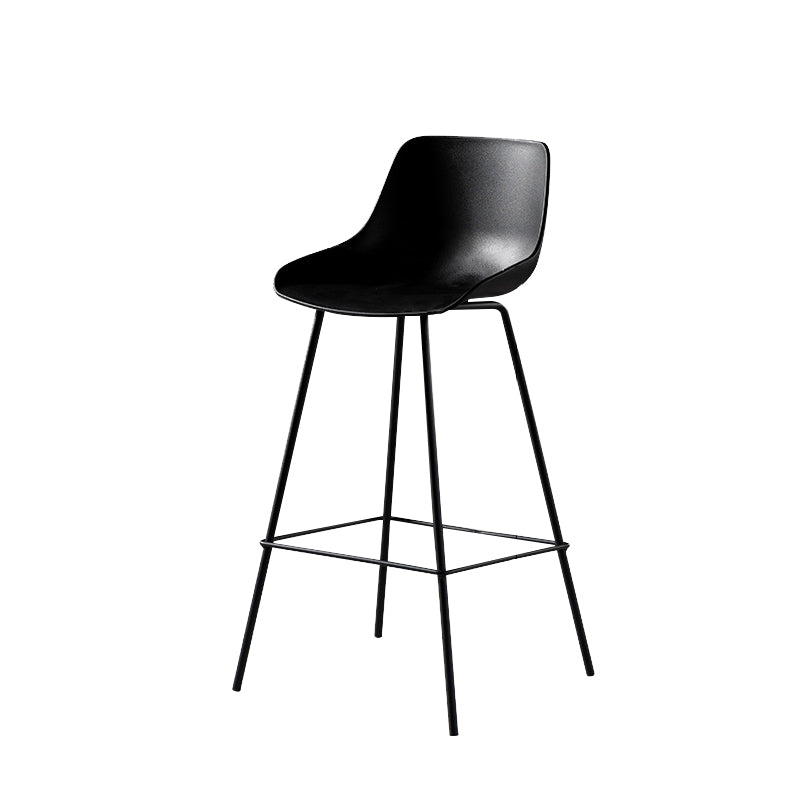 Contemporary Counter Height Stools Plastic Height Bar Stool for Living Room