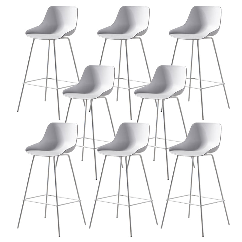 Contemporary Counter Height Stools Plastic Height Bar Stool for Living Room