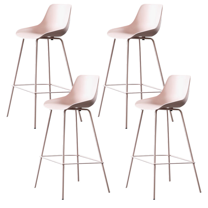 Contemporary Counter Height Stools Plastic Height Bar Stool for Living Room